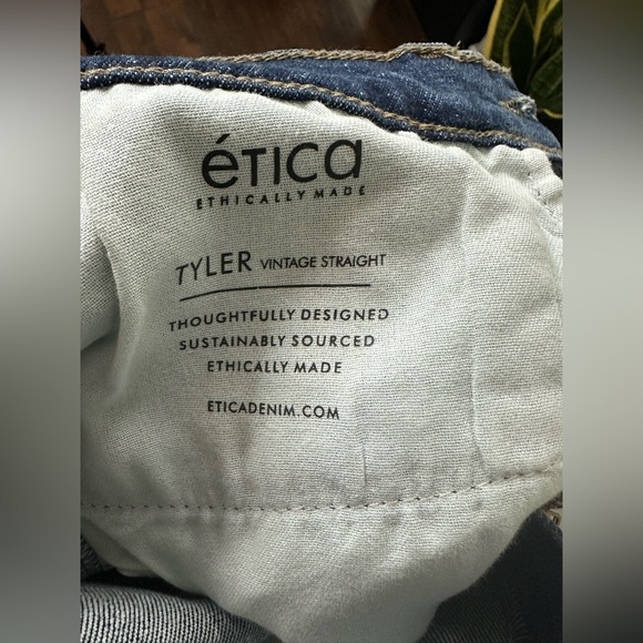 Etica | Tyler Vintage Straight Jeans in Chrome Diopside - Picture 11 of 11